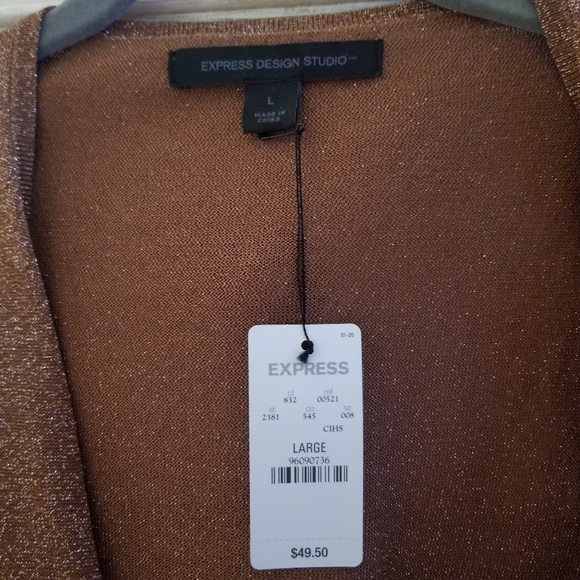 NWT Express shrug with tie at bottom - Picture 2 of 6